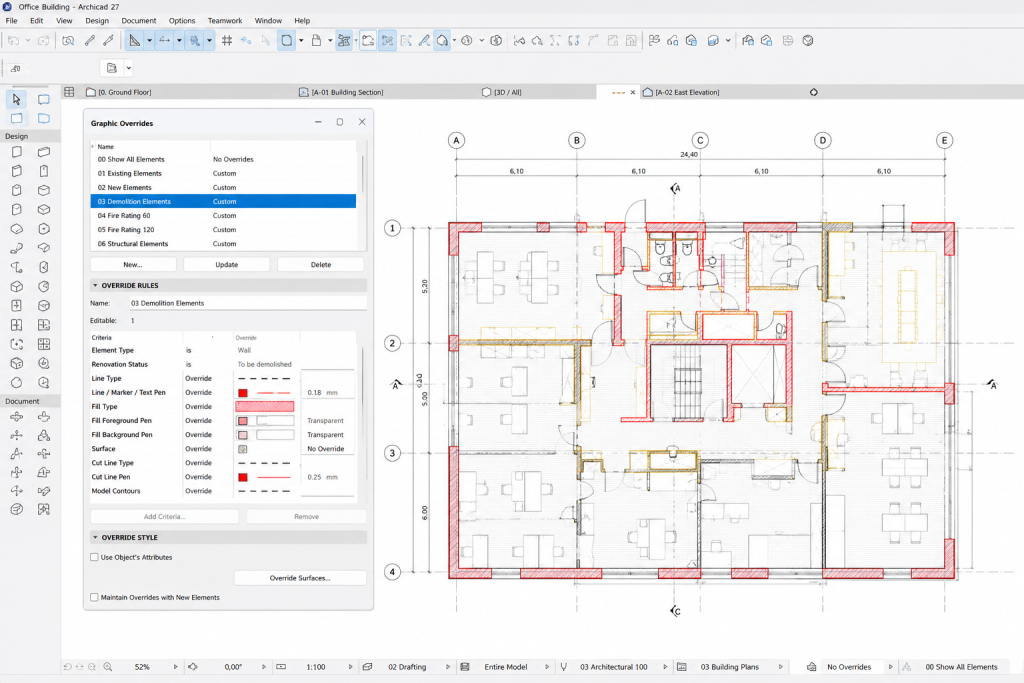 graphic overrides Archicad