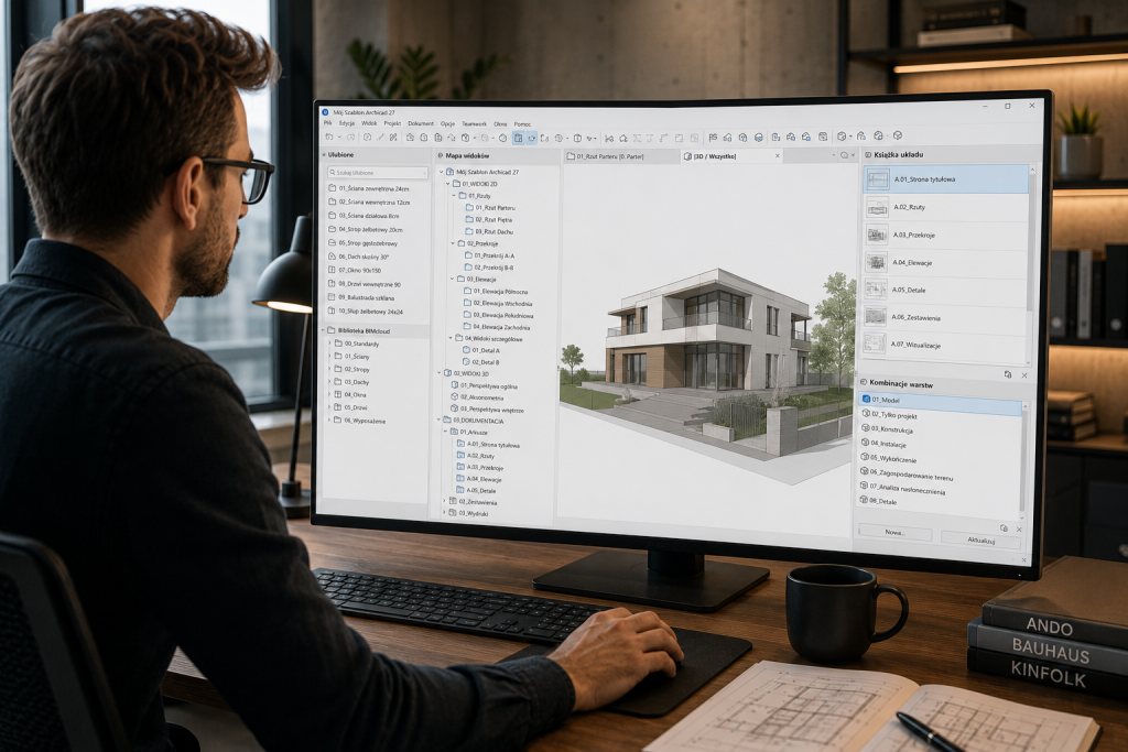 Własny szablon projektu Archicad